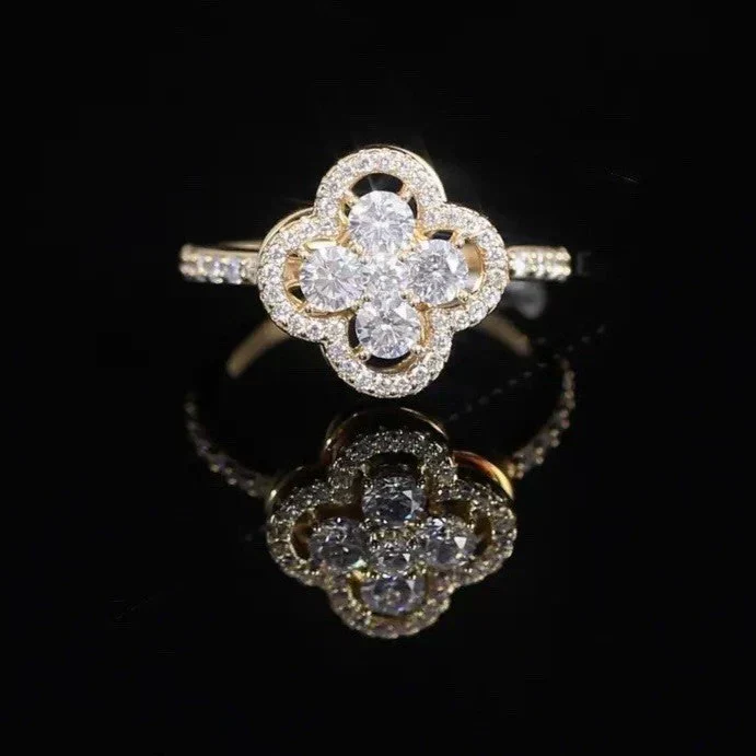 Caelina Viridia Ring | Gold