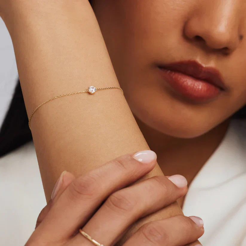 Cléa Stone Bracelet | White Gold - Image 5