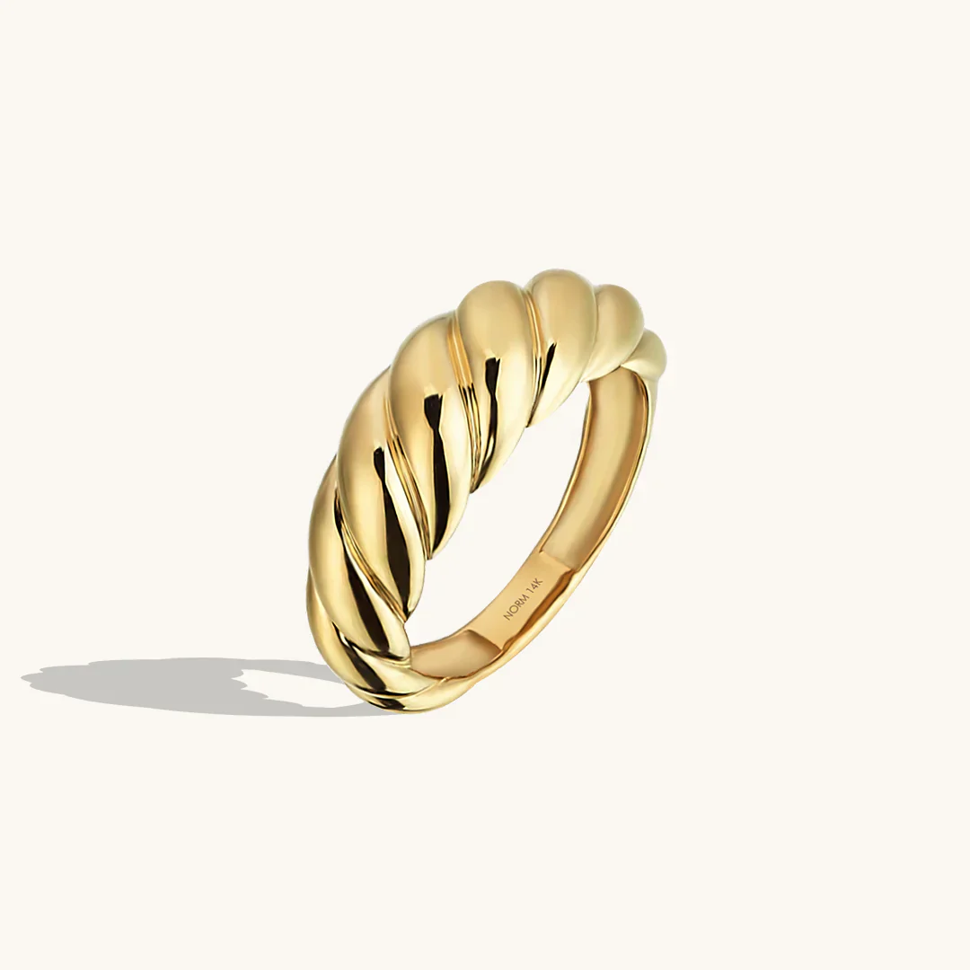 Croissant Ring | White Gold - Image 2