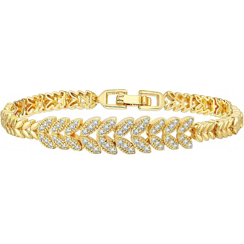 Everleaf Tennis Bracelet | Gold - Image 2