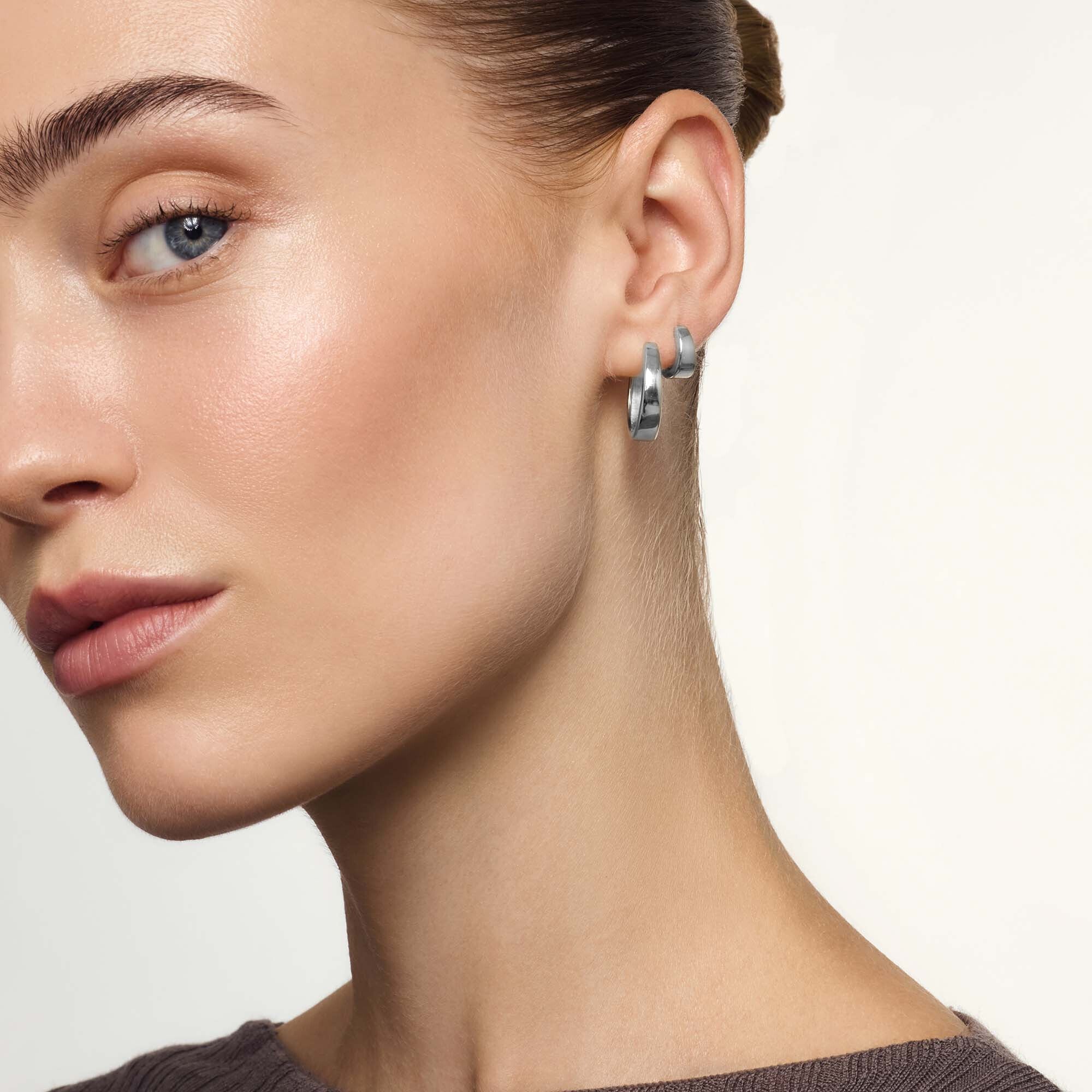 Gia Hoops | White Gold - Image 3