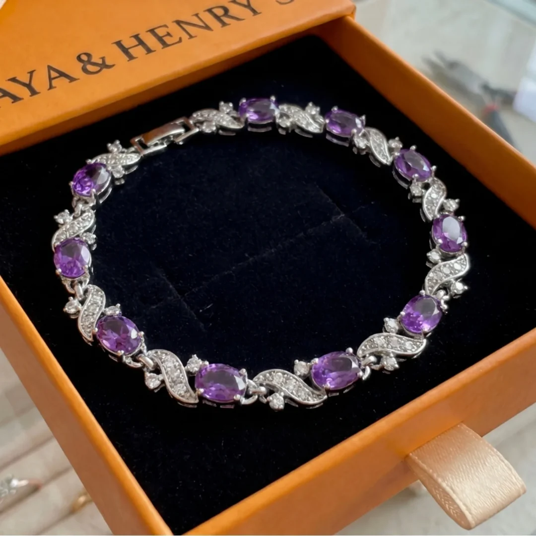 Giada Valethyst Bracelet | White Gold