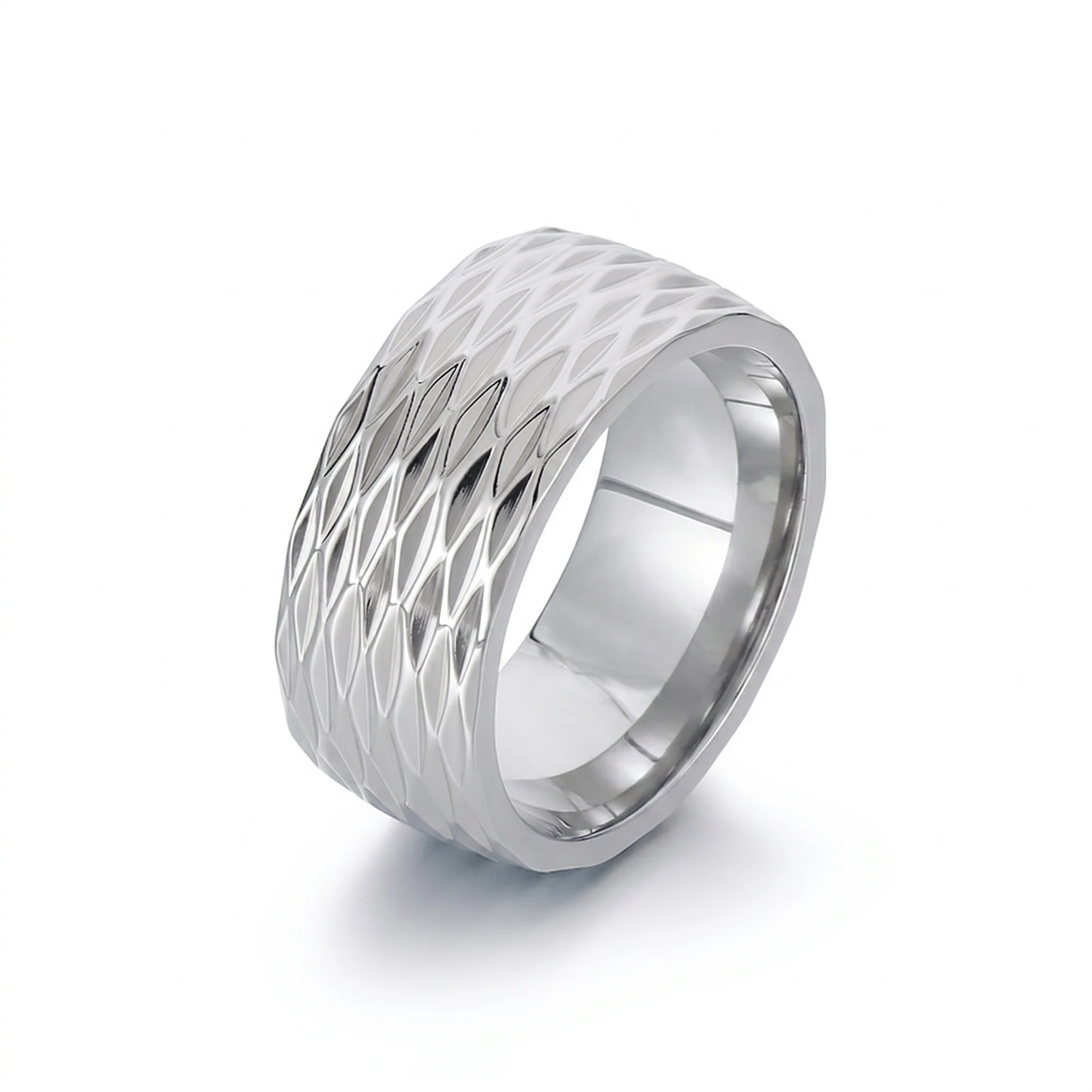 Kaelis Grid Band Ring | Gold - Image 2