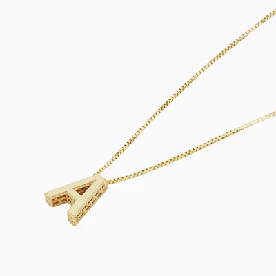 Love letter initial necklace | White Gold - Image 5