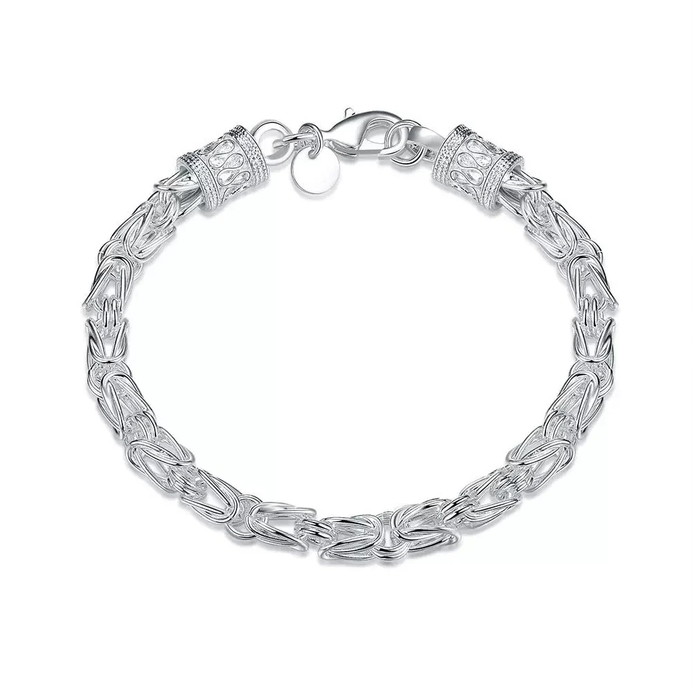 Maximus Royal Weave Bracelet | White Gold