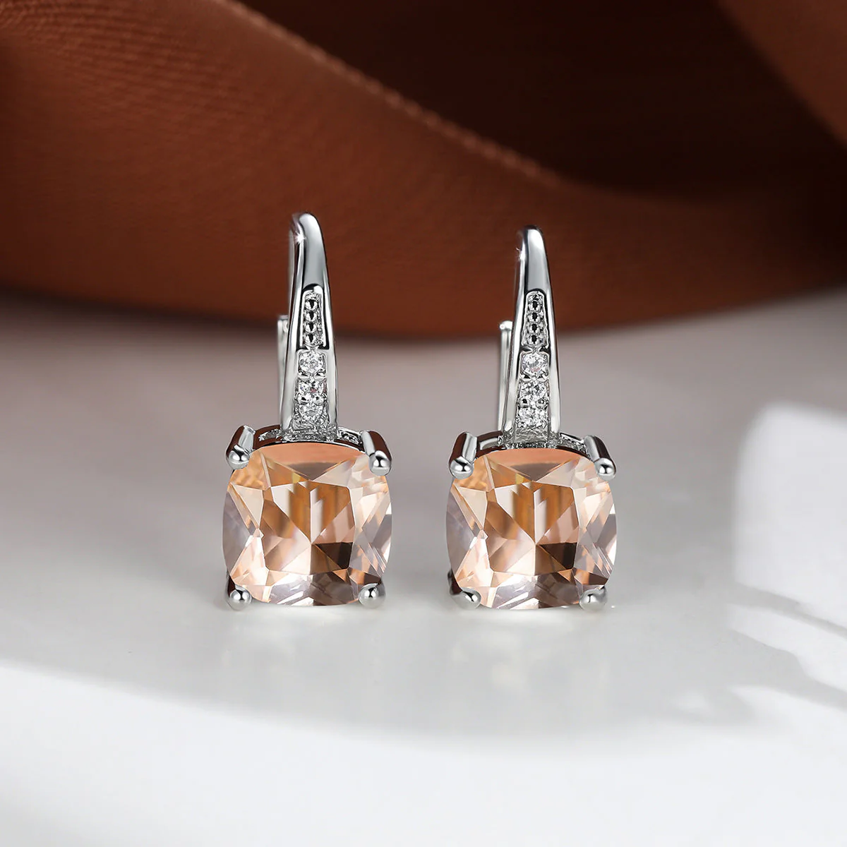 Mystic Stone Hoop Earrings | Gold - Image 20