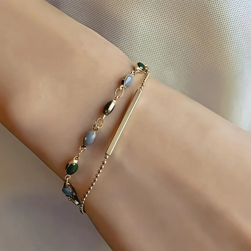 Olivia Moss Duo Bracelet | Gold - Image 3