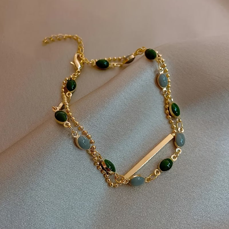 Olivia Moss Duo Bracelet | Gold - Image 4