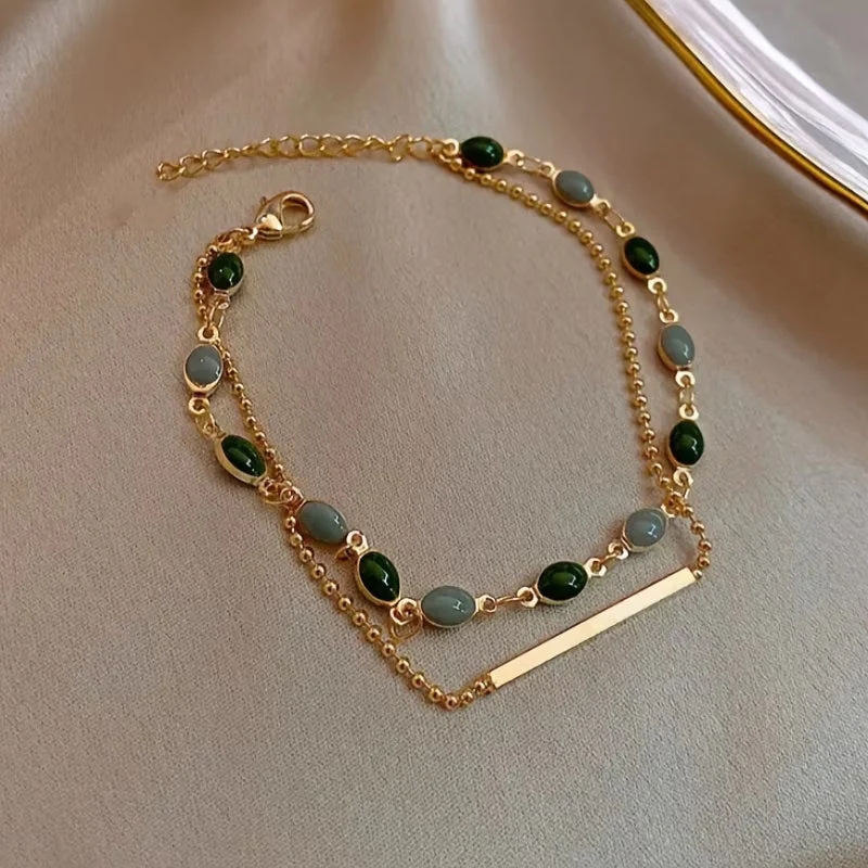 Olivia Moss Duo Bracelet | Gold - Image 5
