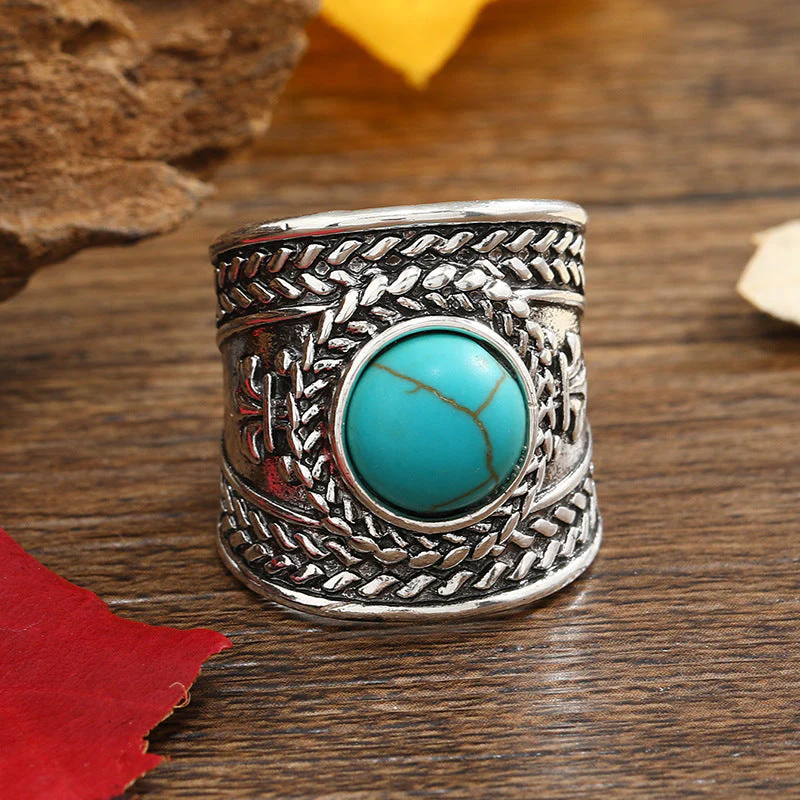 Ravik Stone Open Ring | White Gold - Image 2