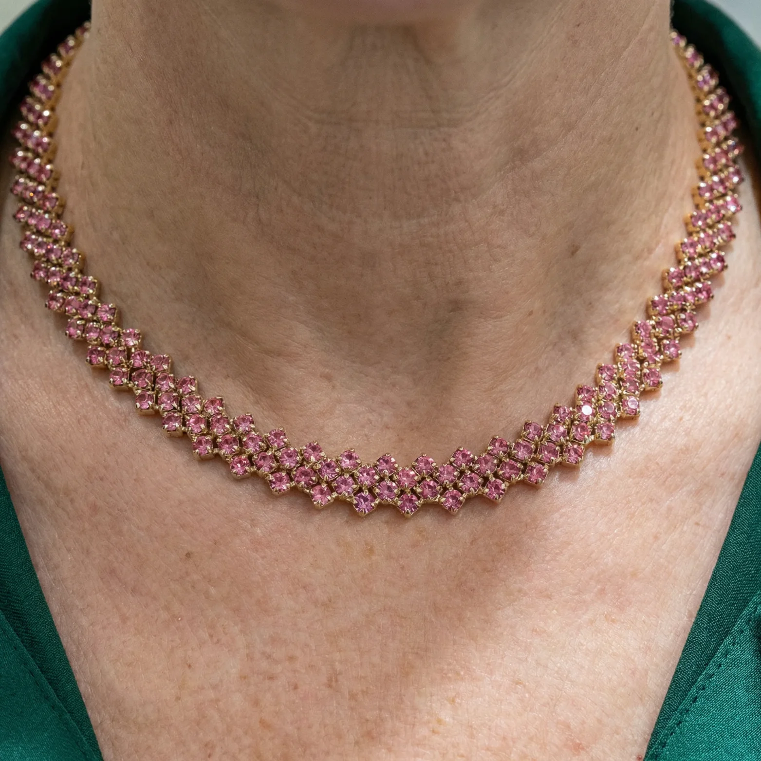 Rose Ember Line Necklace | Gold - Image 2
