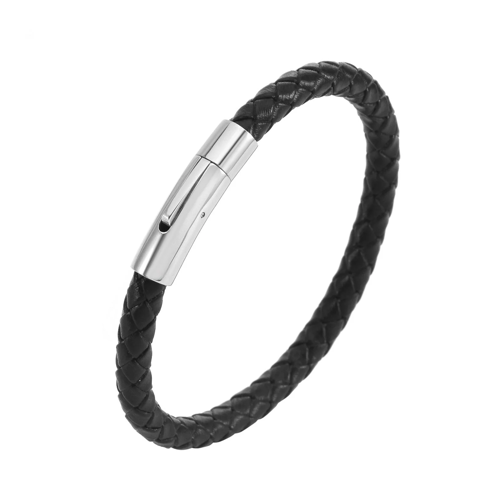 Valor Leather Braid Bracelet | Gold - Image 2