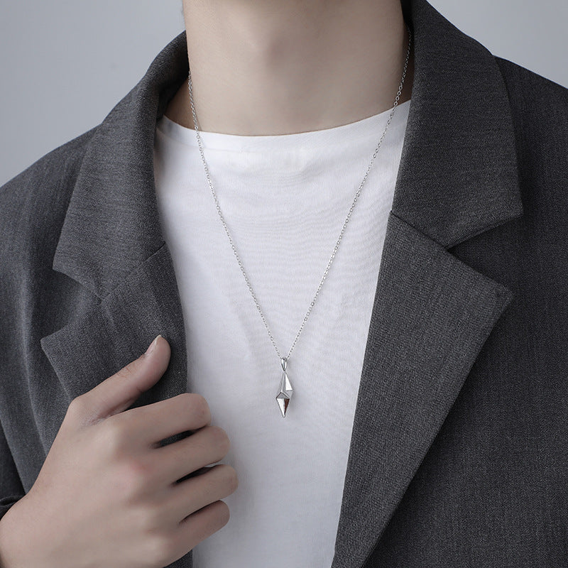 Vector Pendant Necklace | White Gold - Image 2