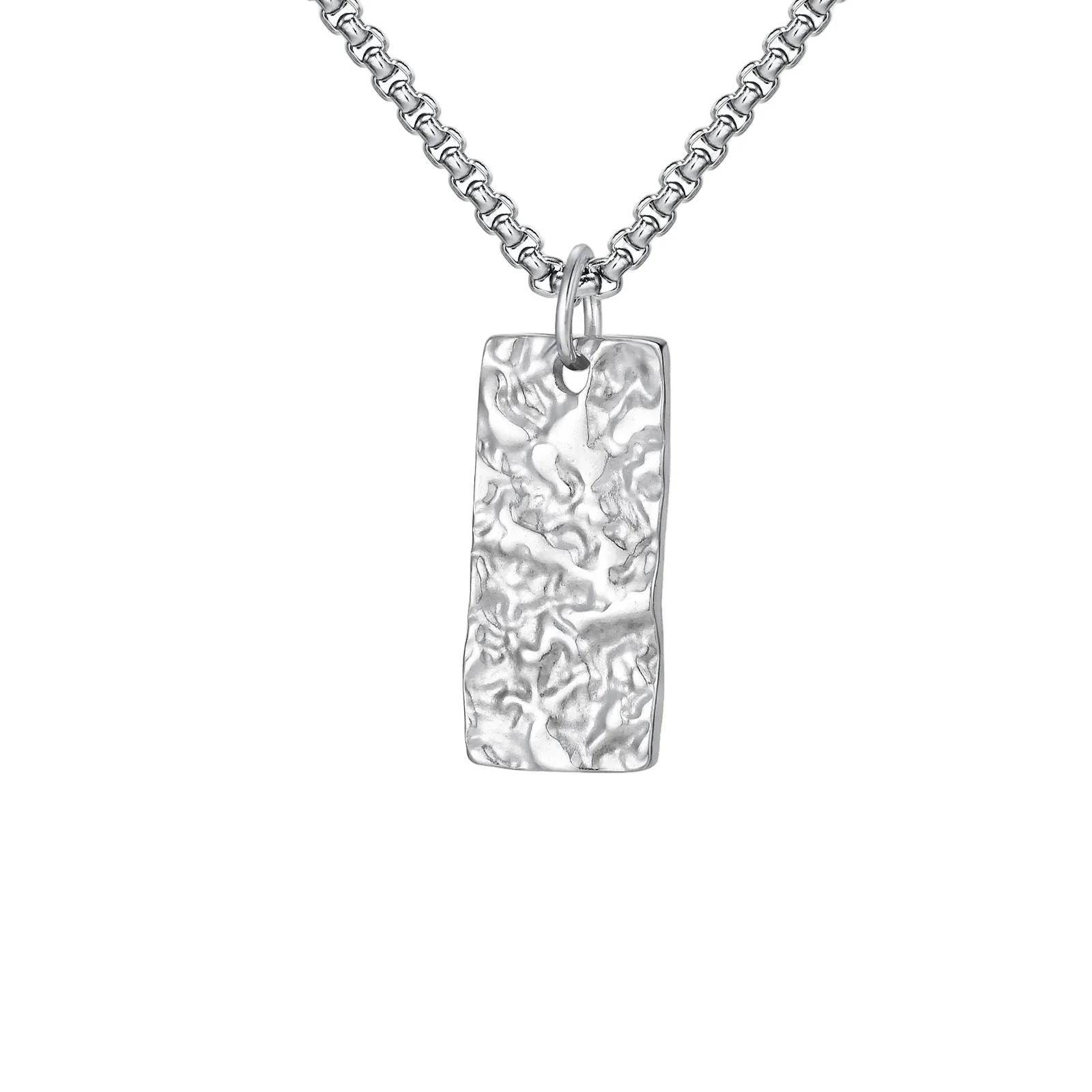 Ziven Hammered Bar Necklace | Gold - Image 2